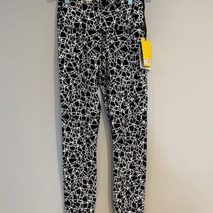 DVF Black High-Waisted Leggings